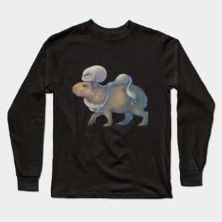 Grey and Capybara Long Sleeve T-Shirt